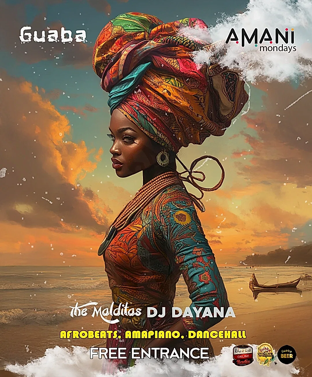 Amani Mondays at Guaba Beach Bar